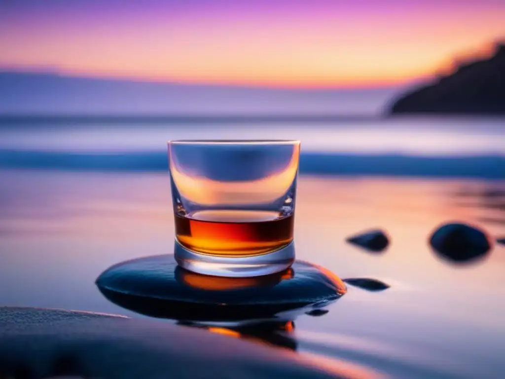 Armonía entre whisky y mar: atardecer tranquilo con cata de whisky en cruceros