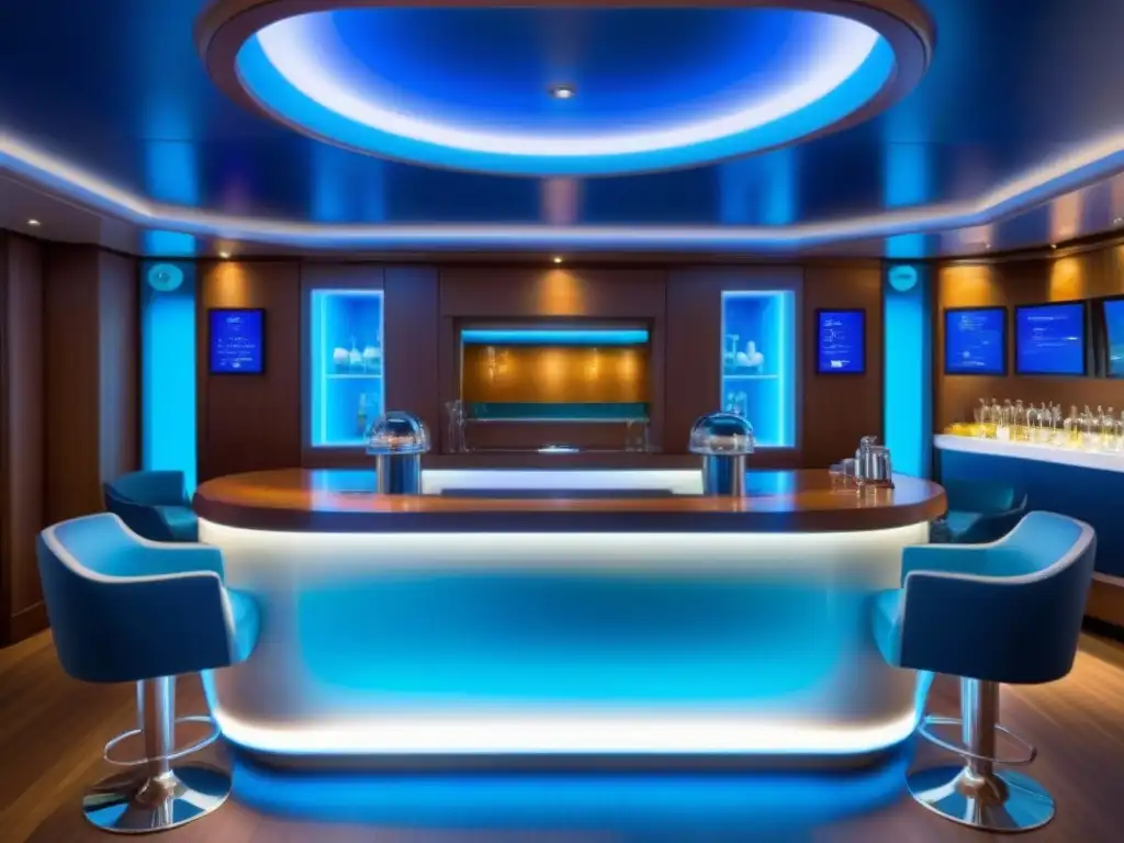 Bar de oxígeno a bordo con tratamientos spa exclusivos crucero en Celebrity Cruises