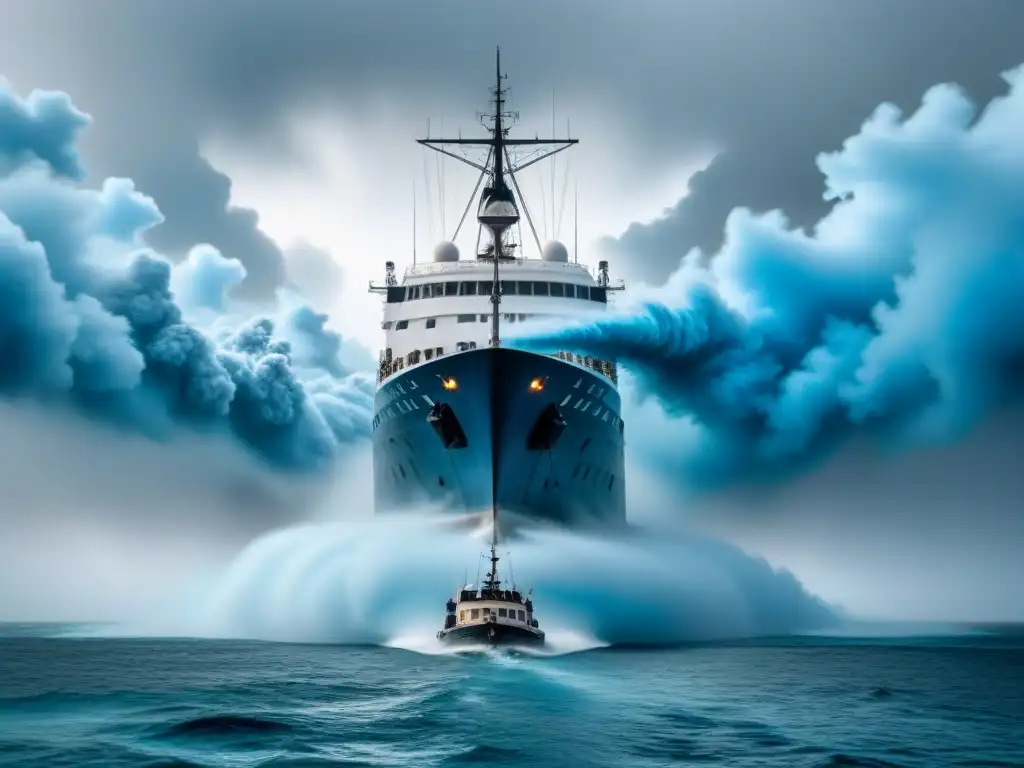 Un barco desaparece en un remolino de niebla en el misterioso Triángulo de las Bermudas