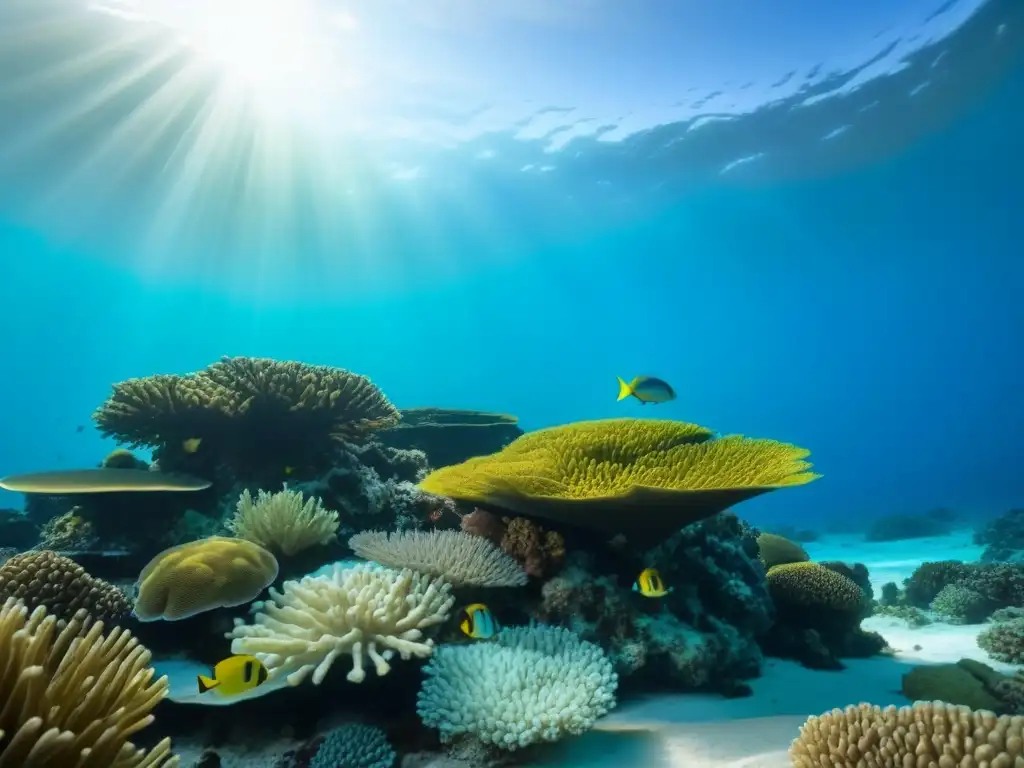 Explora la belleza de los arrecifes de coral en aguas claras durante excursiones ecológicas