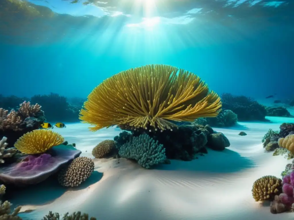 Explora la belleza del turismo marítimo ecológico con operadores conscientes en un arrecife de coral vibrante y lleno de vida marina