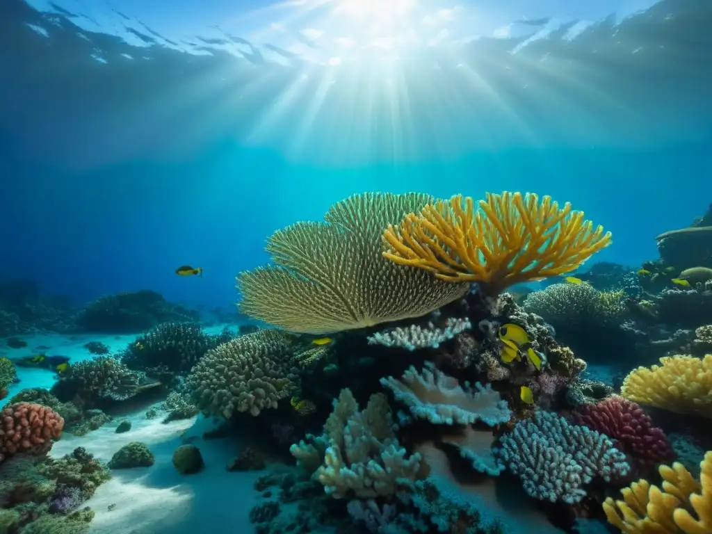 Descubre la belleza del turismo marítimo sostenible en una joya oculta del océano, un arrecife de coral vibrante y lleno de vida submarina