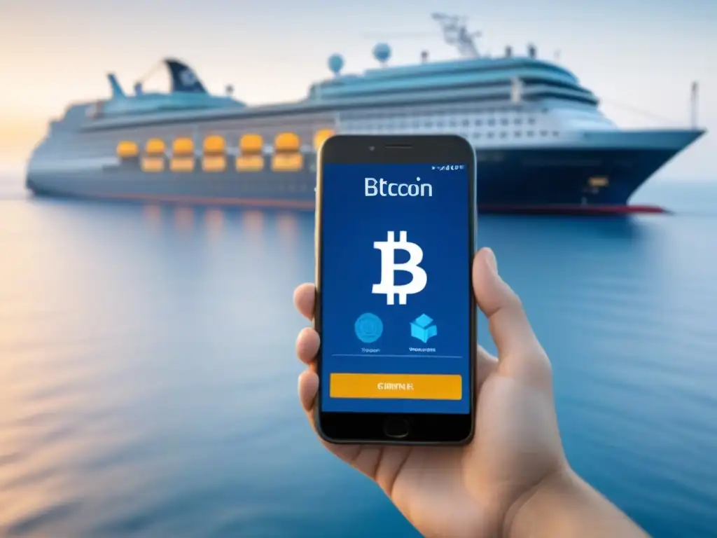 Preparando la billetera digital para pagar con criptomonedas en crucero