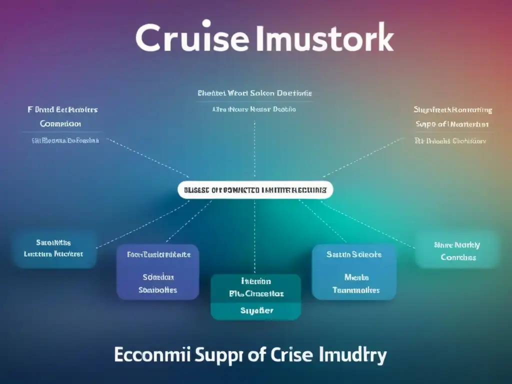 Complejidad económica en la cadena de suministro de cruceros: diagrama detallado y minimalista de la red de relaciones interconectadas