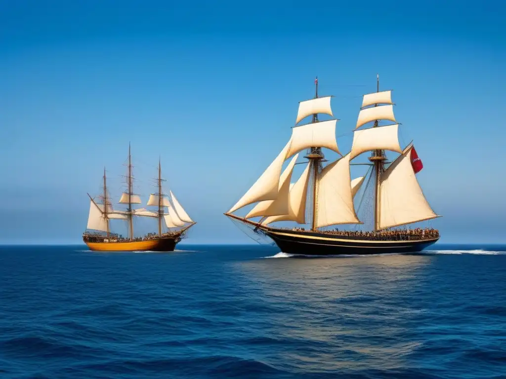 Innovación y tradición en el mar: barcos modernos y clásicos Contraste entre modernidad y tradición en exposiciones navales tecnología marítima