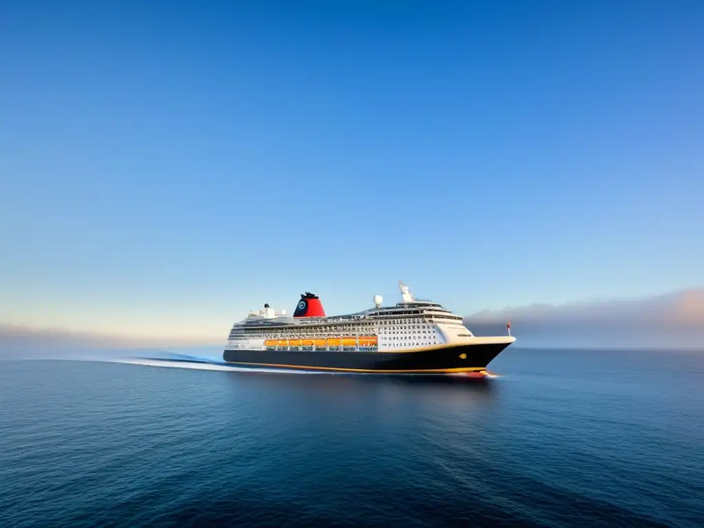 Un crucero navega en aguas tranquilas resaltando las zonas de peligro a bordo