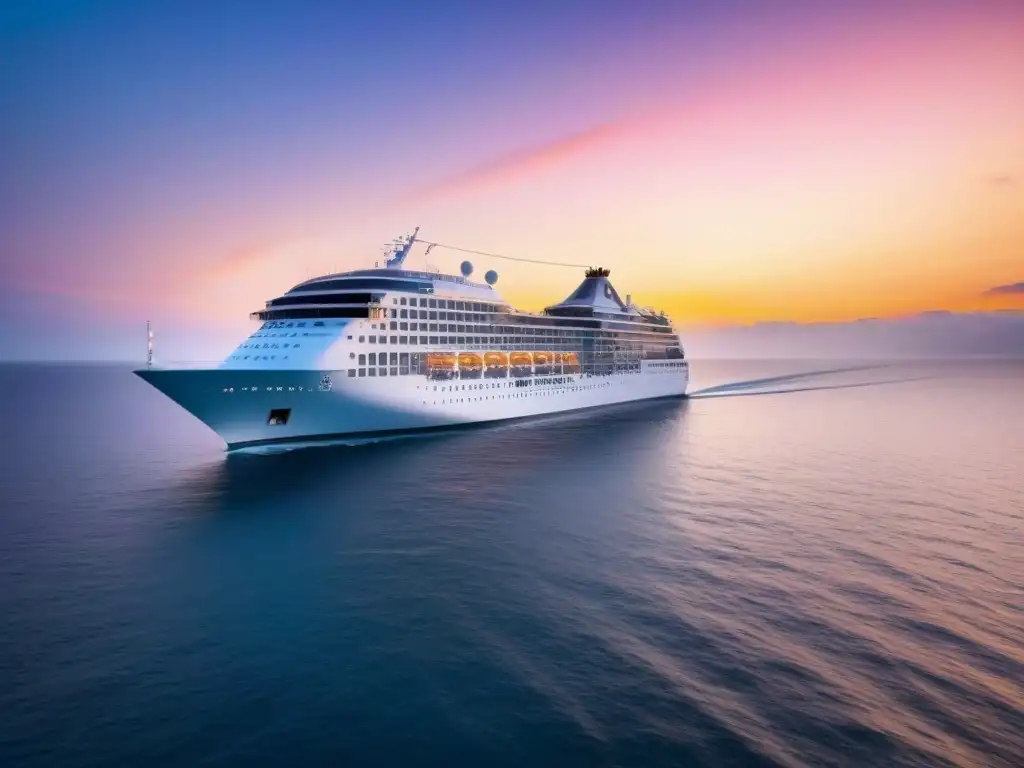 Un crucero de bienestar para relajarte navegando suavemente en aguas tranquilas al atardecer