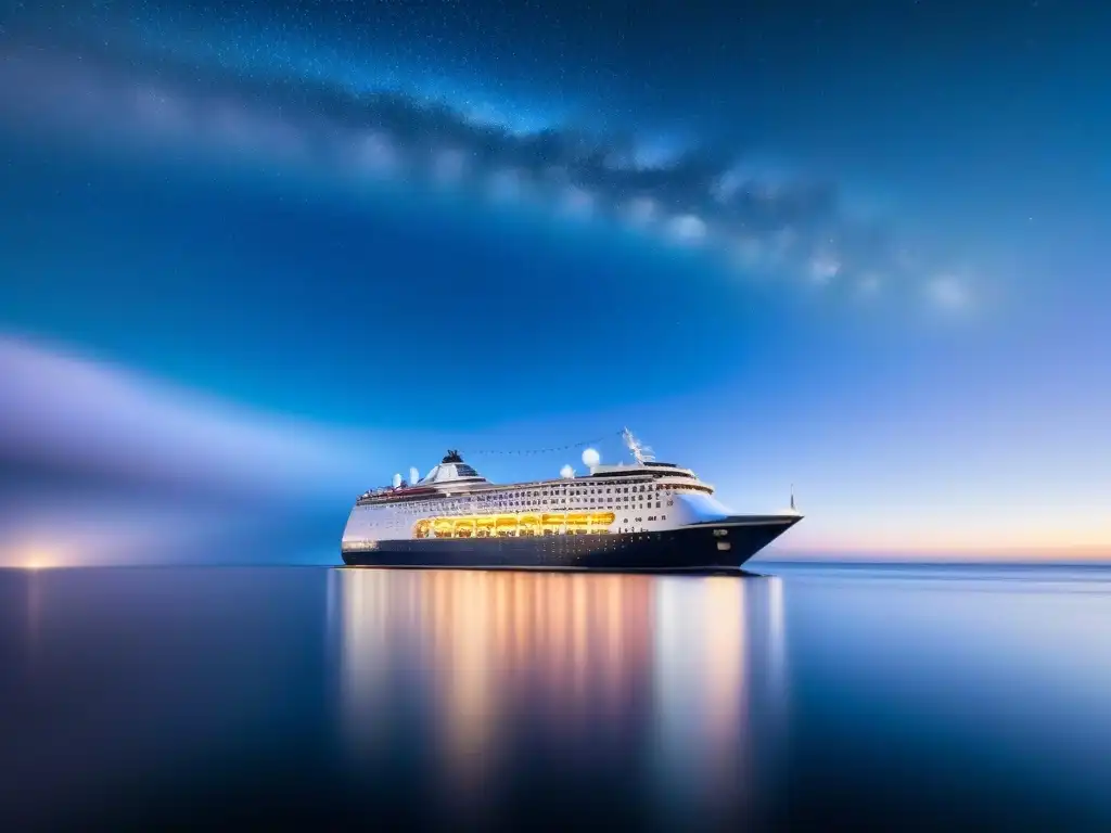 Un crucero cultural transformador cambia la perspectiva bajo un cielo estrellado y tranquilo