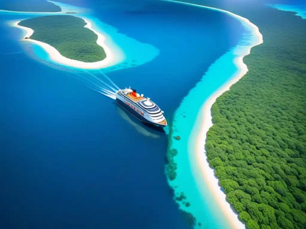 Un crucero ecofriendly navegando en armonía con la naturaleza en aguas cristalinas