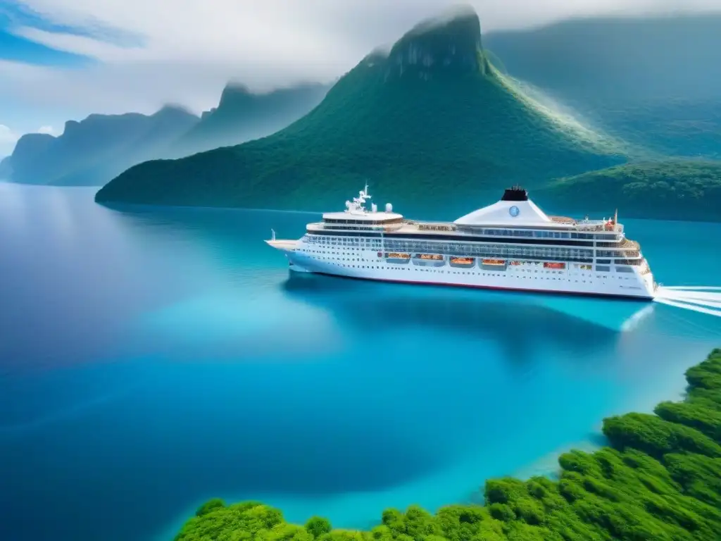 Un crucero ecológico navegando en aguas cristalinas entre exuberante vegetación