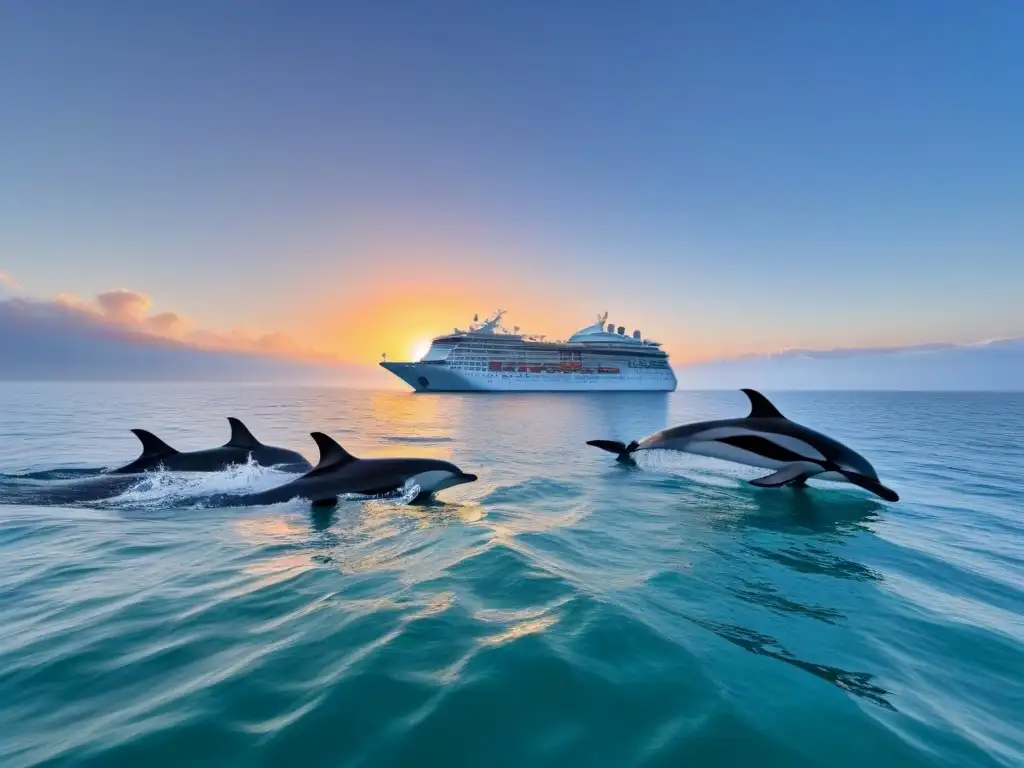 Crucero ecológico navegando con delfines y ballenas en turismo marítimo responsable