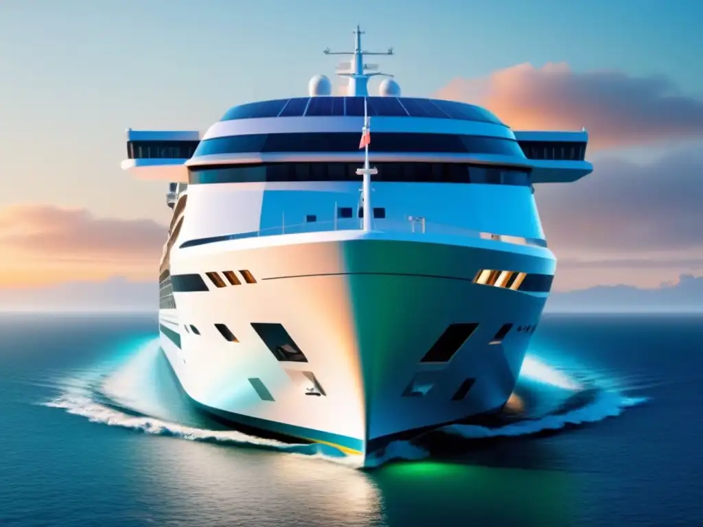 Un crucero futurista integrando tecnología para reducir costos en la industria de cruceros