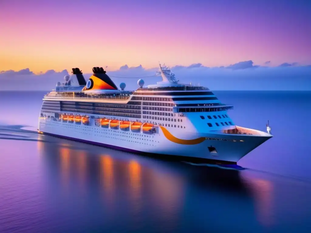 Un crucero de lujo al atardecer con Descuentos exclusivos en cruceros