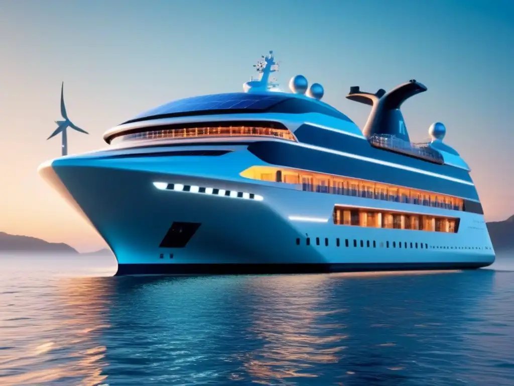 Un crucero marítimo futurista con tecnologías disruptivas