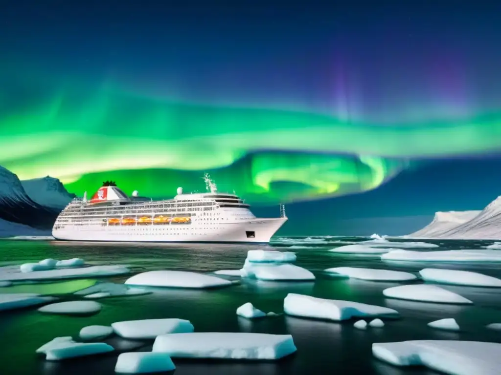 Un crucero sostenible redefine rutas en aguas árticas bajo la aurora boreal