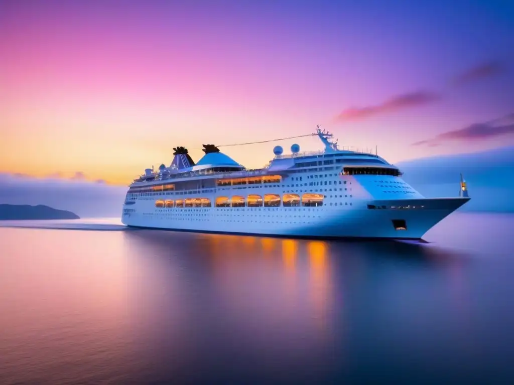 Un crucero temático para pasiones, navegando elegantemente al amanecer en calmas aguas