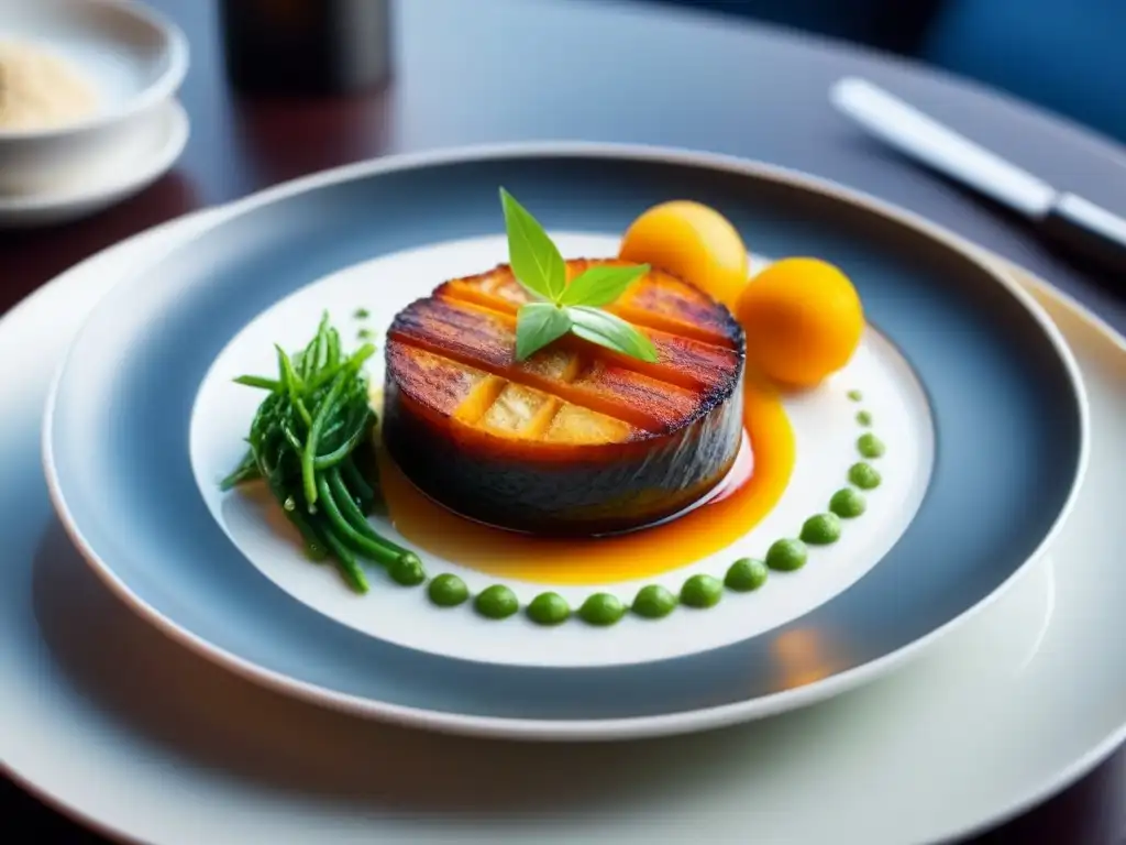 Una deliciosa fusión de sabores y culturas en un plato elegante a bordo