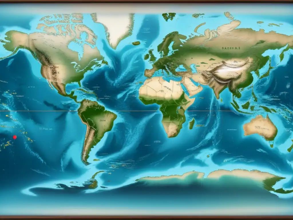 Interpretación detallada de clima marinero en mapa náutico vintage en tonos sepia