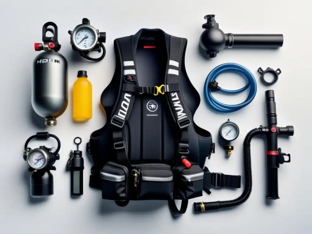 Equipo de buceo de última generación: conjunto de alta tecnología y diseño innovador para buceo profesional