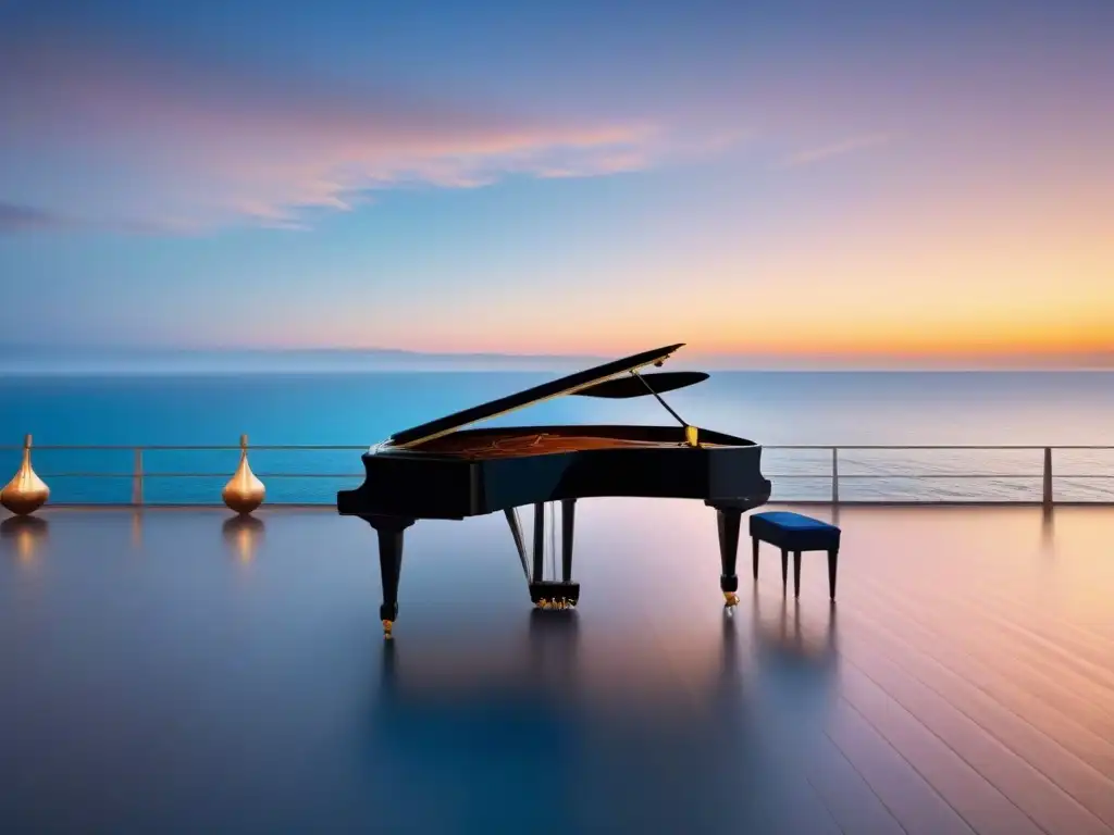 Espectáculos internacionales de música y danza en escenario minimalista junto al mar