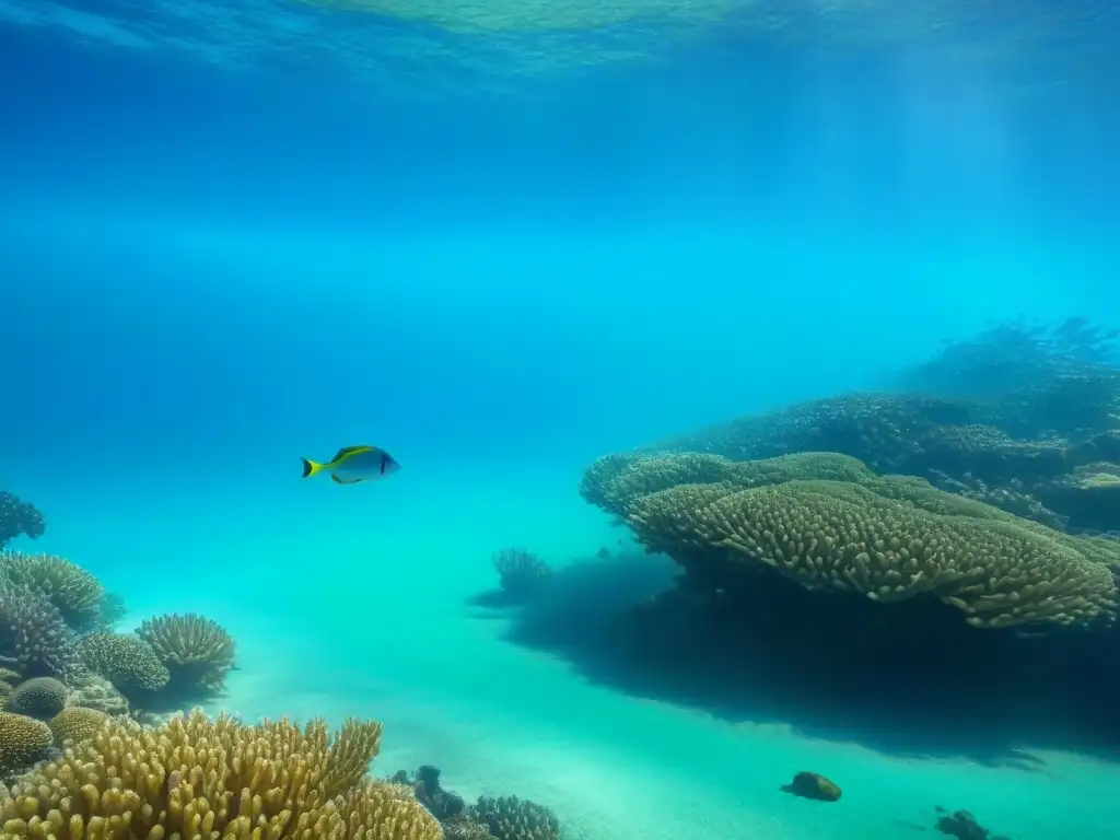 Excursiones ecológicas en aguas claras: Maravilloso ecosistema submarino con vida acuática vibrante y arrecifes de coral coloridos