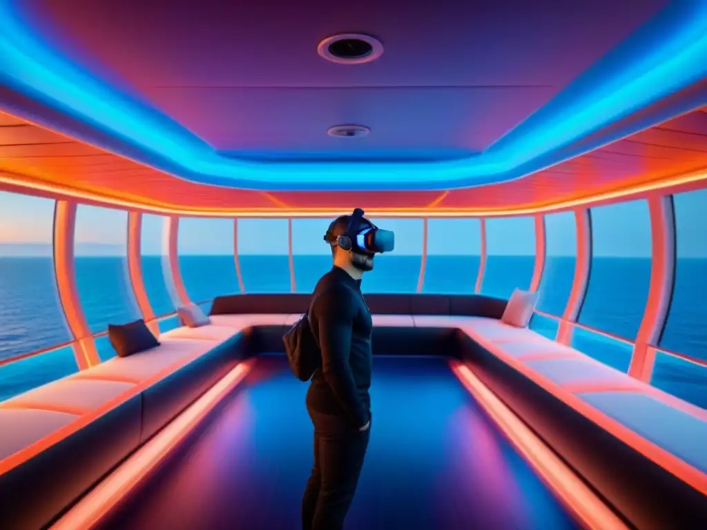 Una experiencia futurista de entretenimiento virtual en cruceros