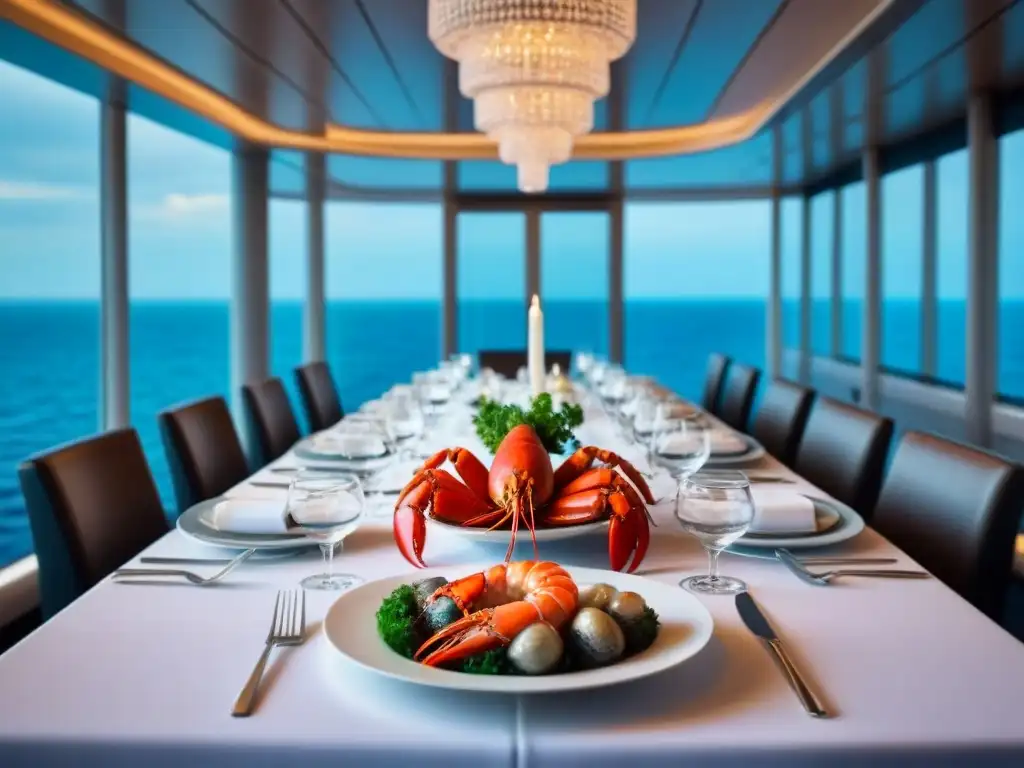 Experiencia gourmet con mariscos frescos en tu crucero