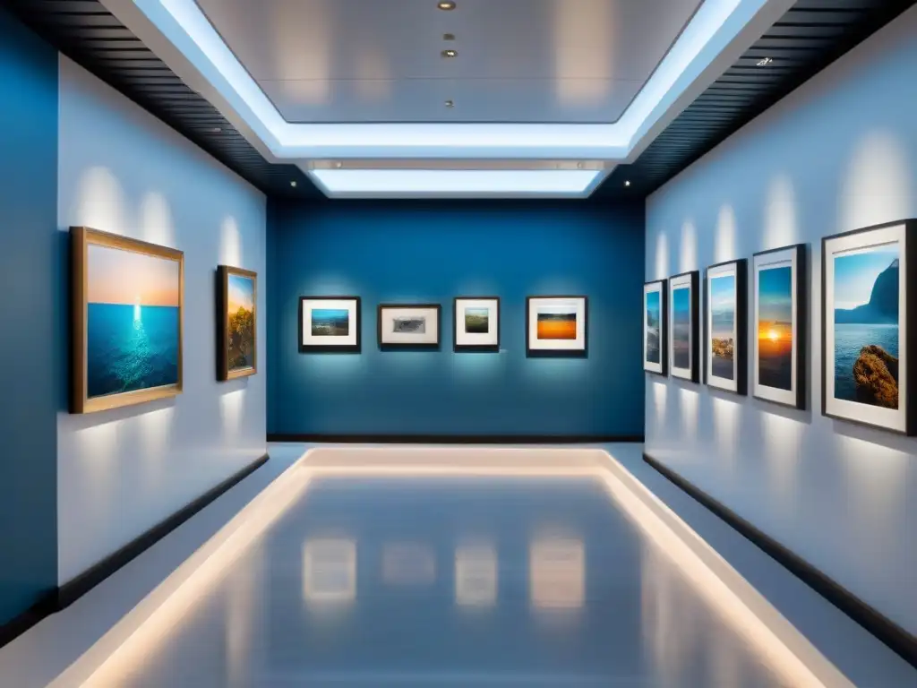 Exposiciones de arte en cruceros de lujo con vista al mar