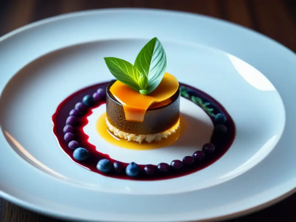 Una exquisita fusión de sabores locales en un crucero, reflejada en un plato bellamente decorado