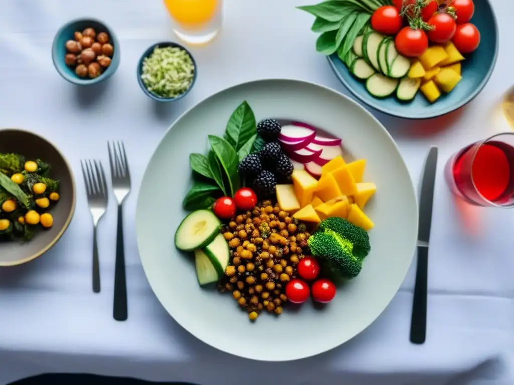 Una exquisita selección de platos saludables y coloridos en un crucero