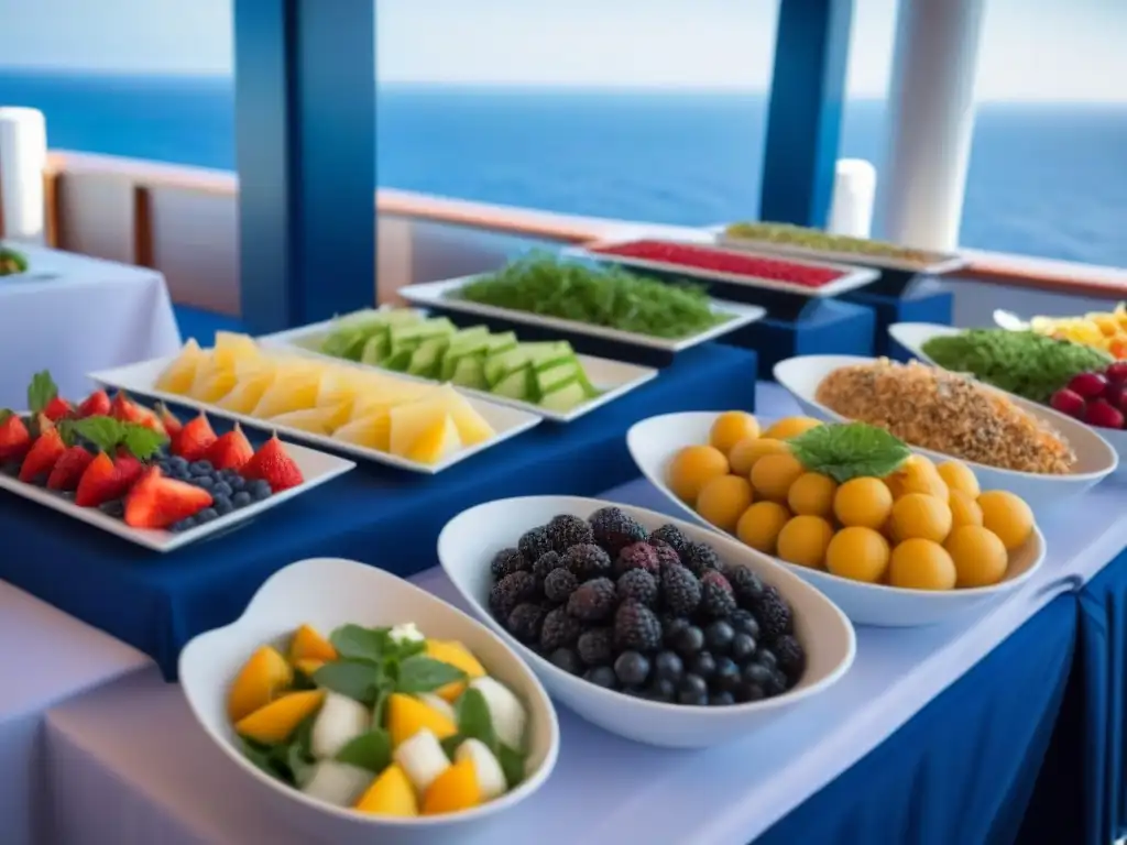 Un festín saludable en cubierta de crucero: consejos buffet cruceros saludables