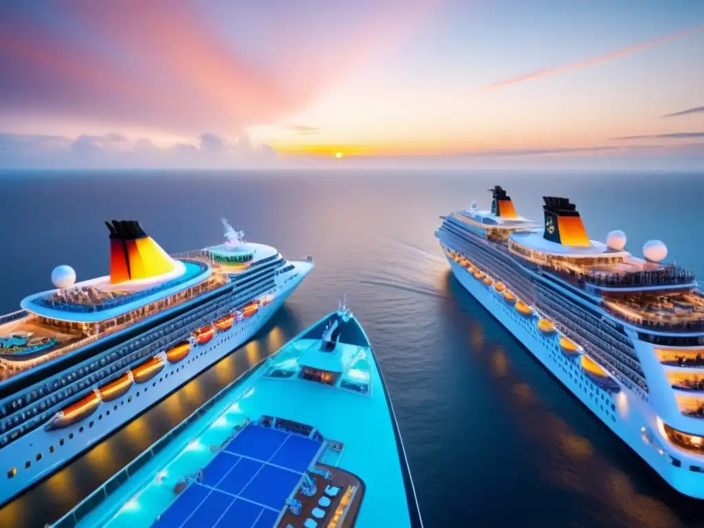 Fotografías cruceros amateur vs profesionales: contraste entre atardeceres capturados en crucero, amateur vs profesional