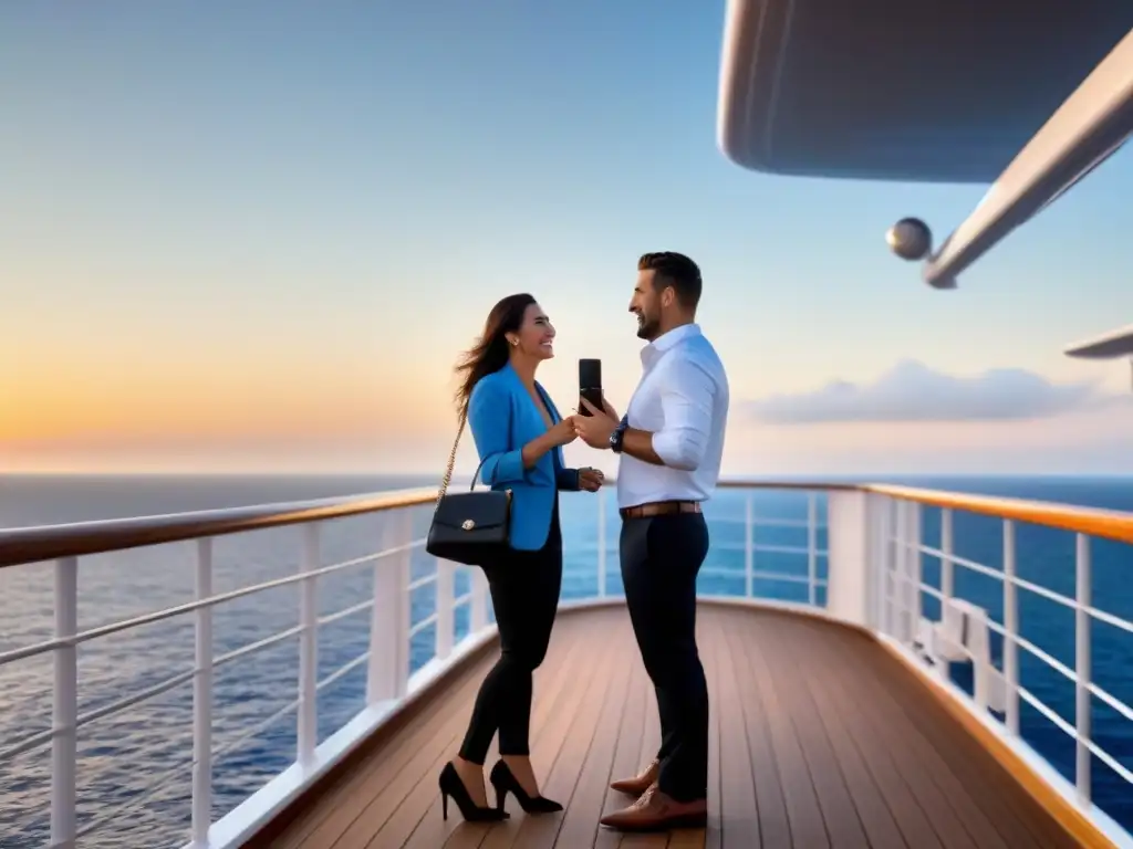 Fotógrafo captura amor en crucero al atardecer Un fotógrafo profesional captura la felicidad de una pareja en un crucero al atardecer