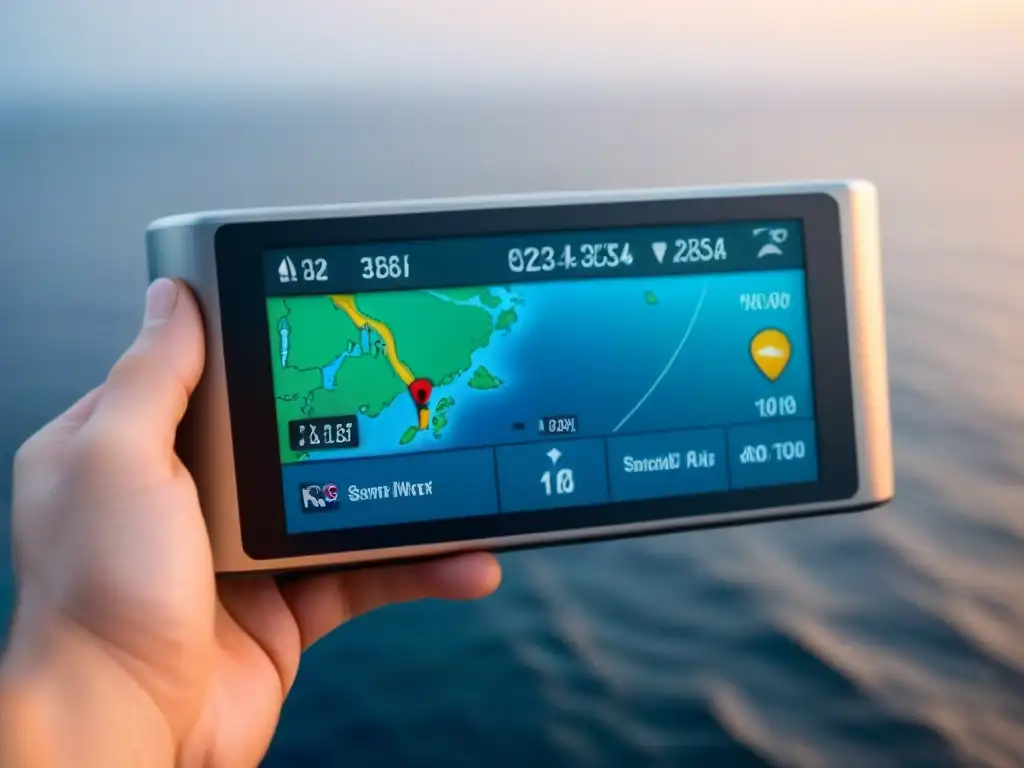 Un GPS futurista para cruceros con tecnología avanzada y diseño moderno