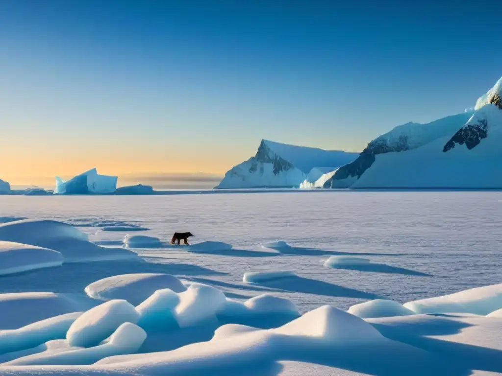 Un grupo de experimentados guías en crucero polar, rodeados de glaciares, explicando el ecosistema ártico a viajeros curiosos