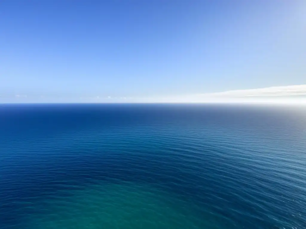 Un horizonte de mar cristalino desde un crucero sostenible, resaltando la conexión con la naturaleza