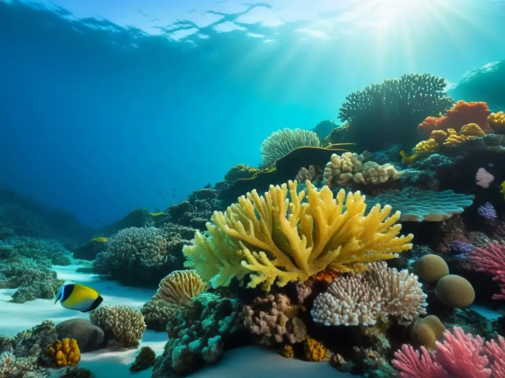 Impactante fotografía de cruceros en arrecifes, muestra colorida vida marina en detalle bajo el agua cristalina