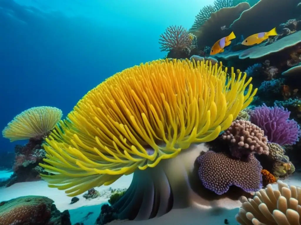 Explora la biodiversidad marina en esta impresionante fotografía de arrecifes de coral