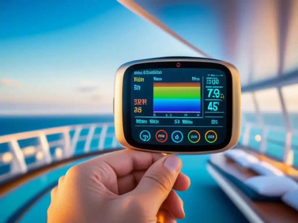 Una innovadora tecnología de salud en un crucero, con datos en tiempo real y diseño futurista