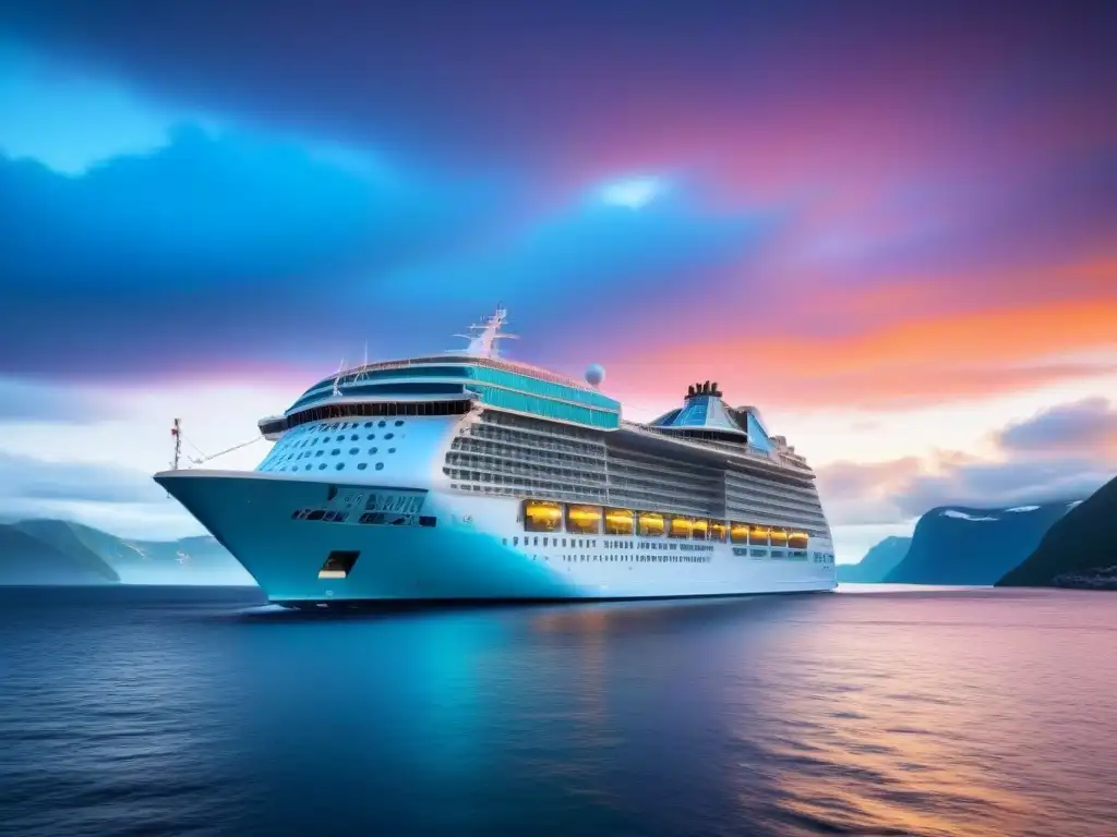 La majestuosa evolución de Royal Caribbean: 'Song of Norway' surcando aguas turquesas al atardecer