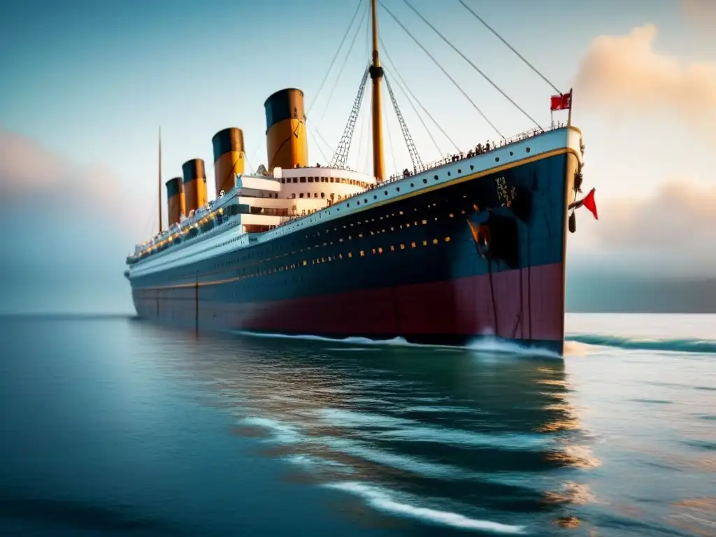 Majestuoso Titanic en su trágico viaje inaugural, historia de navegación