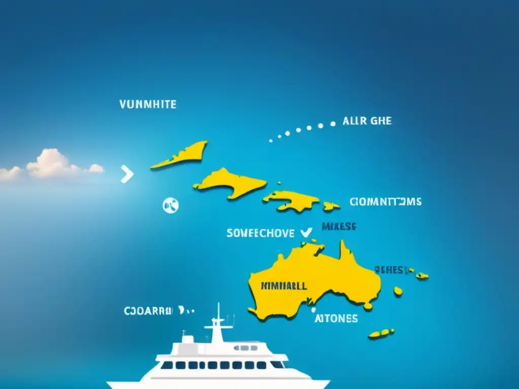 Mapa de crucero con medidas de prevención contagio marítimo: estaciones de desinfección, distanciamiento y zonas de mascarilla