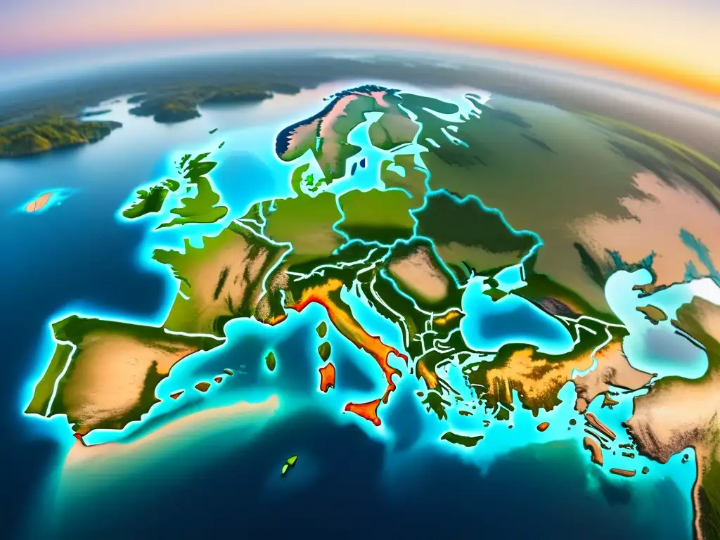 Mapa detallado de las rutas de cruceros Marco Polo en tonos monocromáticos