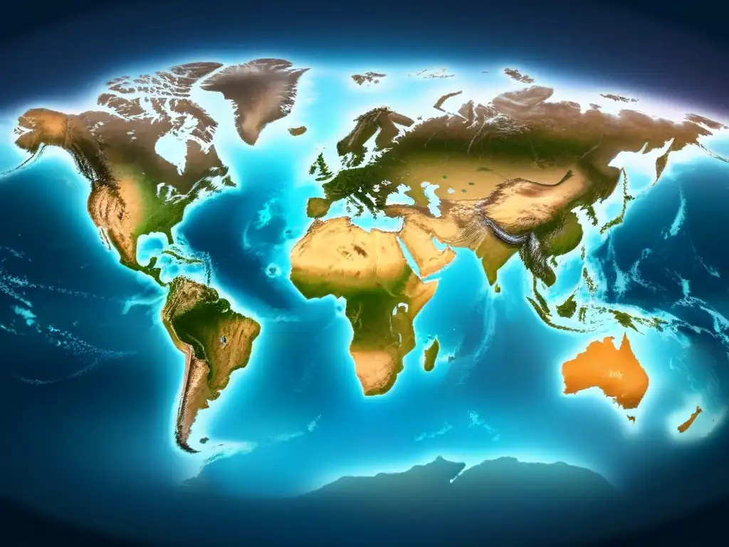 Mapa mundial en una infografía minimalista de rutas de cruceros transoceánicos con datos de impacto económico y tendencias de crecimiento