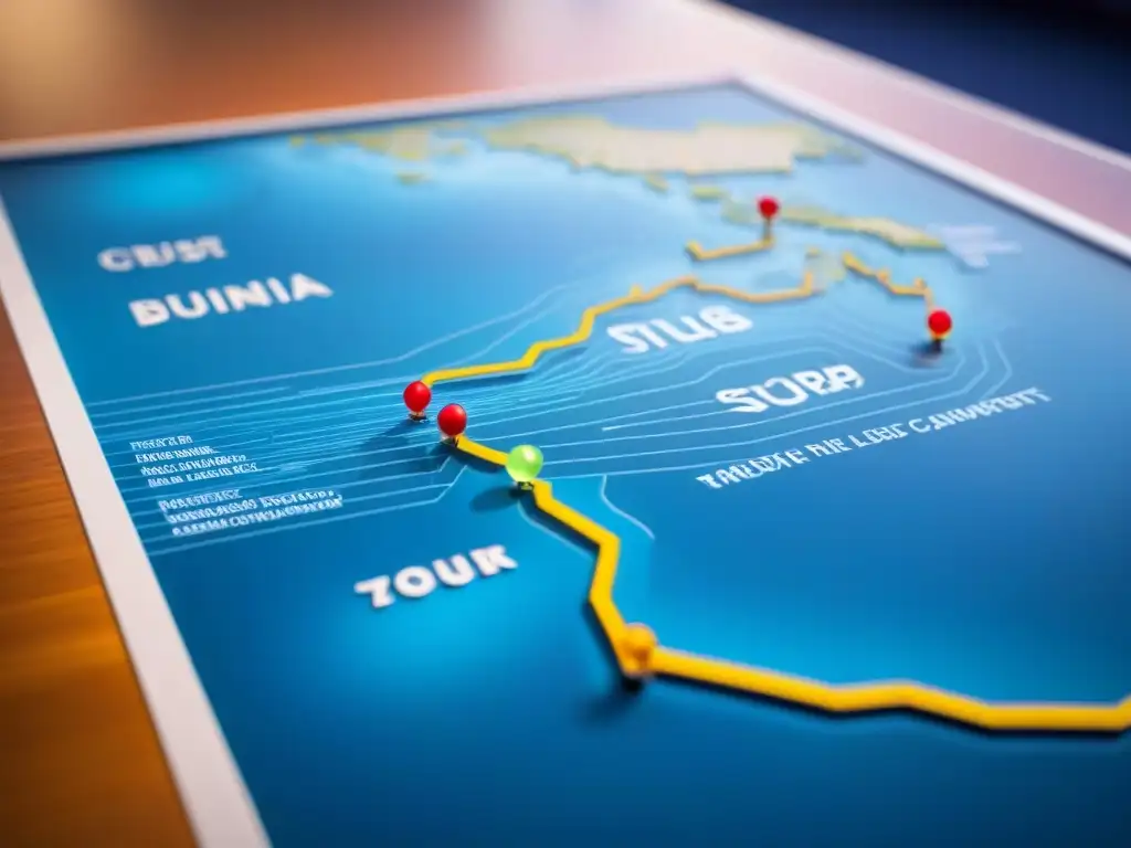 Mapa táctil en crucero para discapacitados visuales: braille, texturas y alto contraste para una navegación fácil