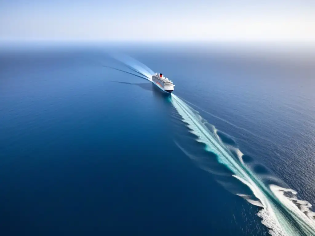 Maratones en cruceros marítimos: Corredores en la cubierta de un lujoso barco, surcando un océano azul bajo un cielo despejado