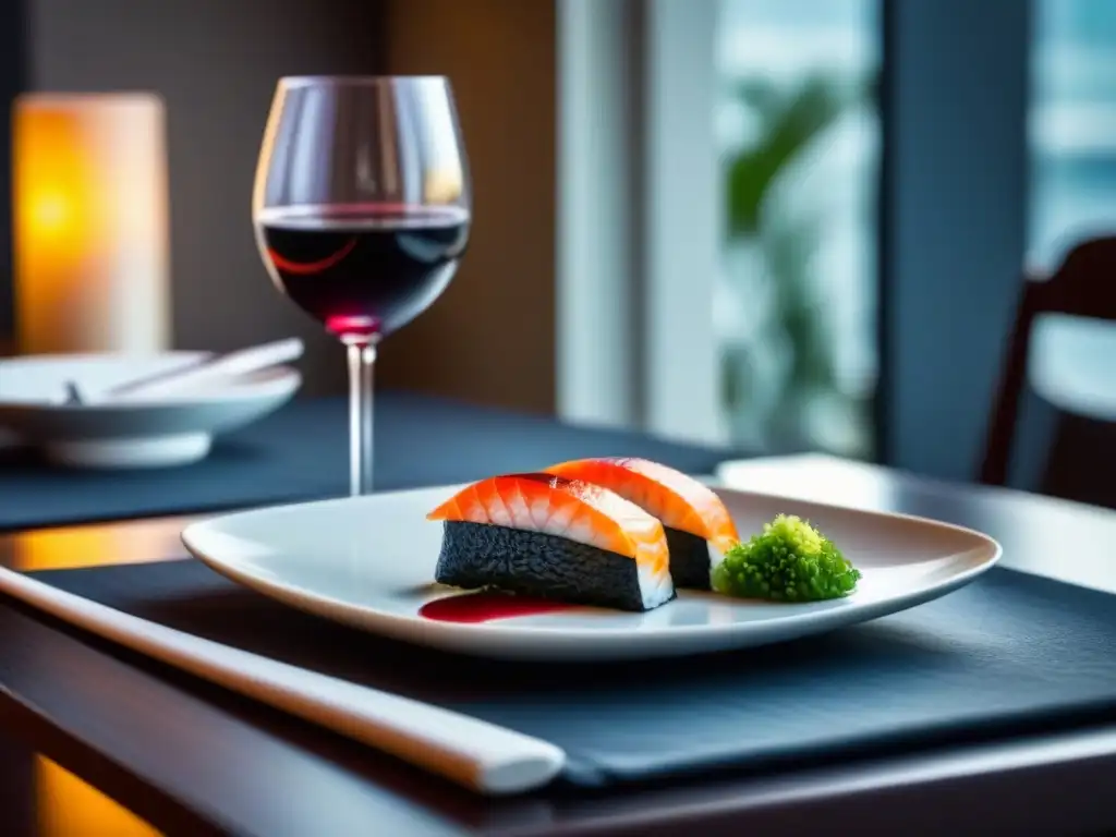 Maridaje de vino y platos internacionales en elegante crucero