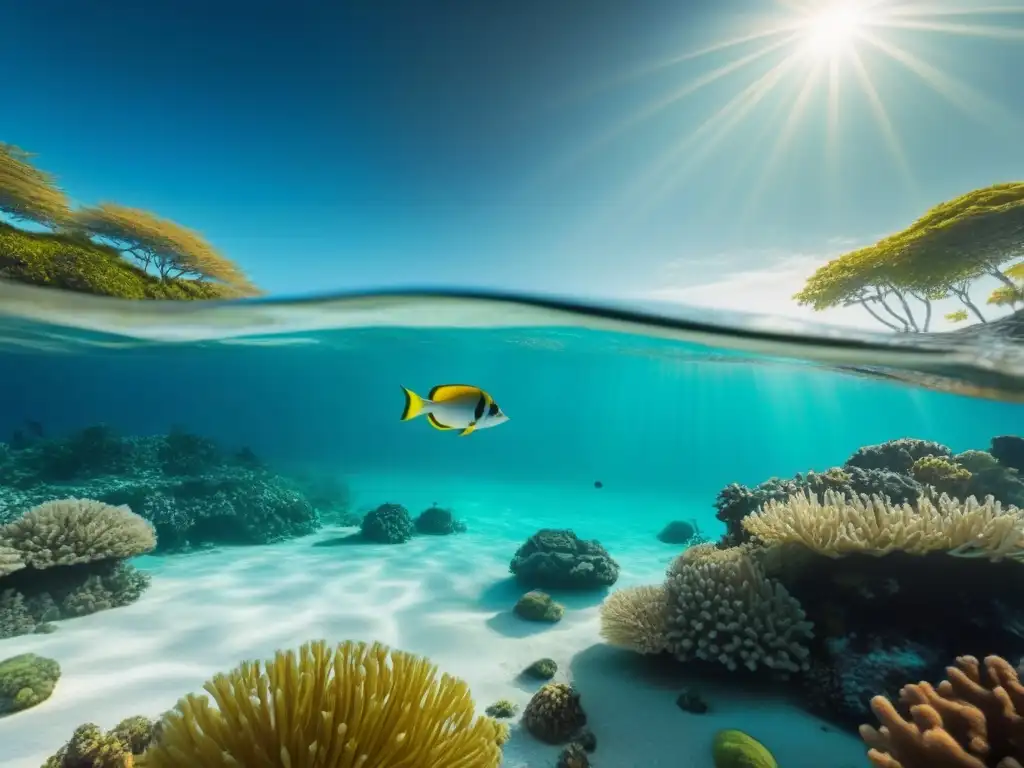 Las mejores cámaras acuáticas para cruceros capturan la magia de un arrecife de coral vibrante, con peces iridiscentes y aguas turquesas cristalinas