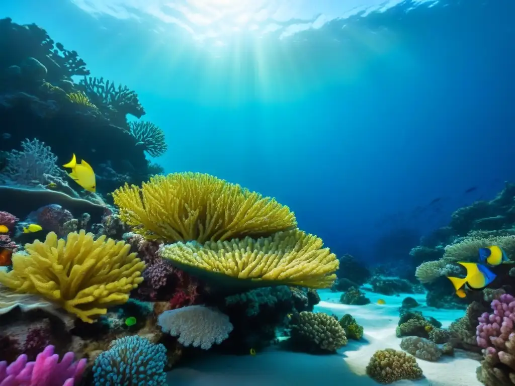 Explora los mejores destinos snorkel arrecifes coral: un vibrante arrecife de coral lleno de vida marina colorida y aguas cristalinas