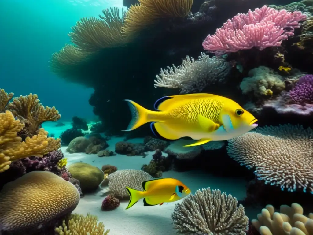 Explora los mejores destinos snorkel arrecifes coral: un vibrante arrecife lleno de coloridos peces y aguas turquesa en 8k